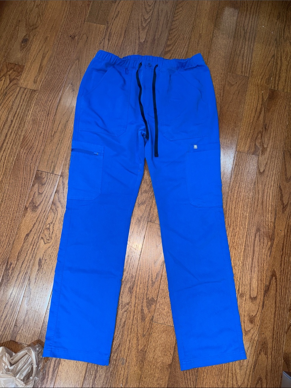 Figs Blue Drawstring Utility Pants